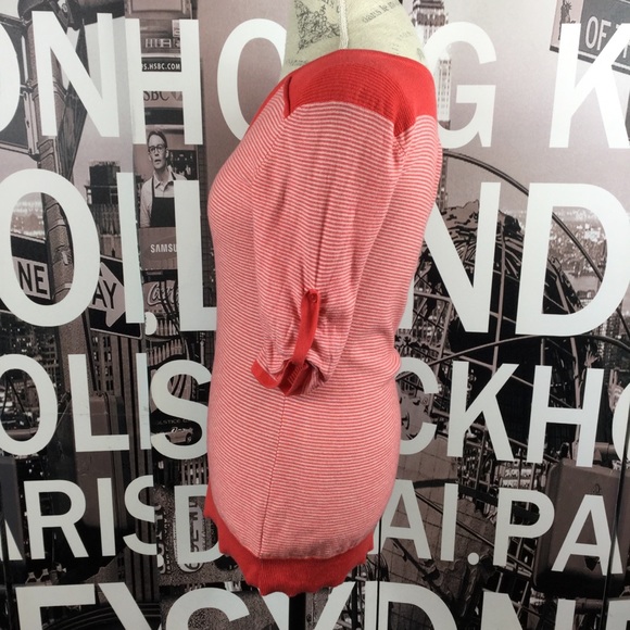 Gap red white striped knit top - Picture 2 of 5